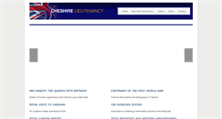 Desktop Screenshot of cheshirelieutenancy.org.uk